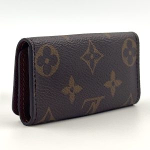 LOUIS VUITTON ミュルティクレ4 モノグラム モノグラム PVC ブラウン キーケース ゴールド M62631