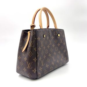LOUIS VUITTON モンテーニュBB モノグラム モノグラム レザー×PVC ブラウン ハンドバッグ M41055